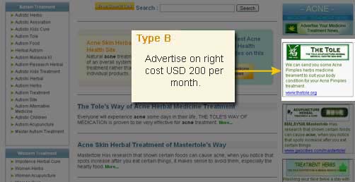 Advertise Acne Herbal Herbs Medicine Health Treatment Cure, Advertisement Acne Skin Pimples Herbal Medicine Treatment Website